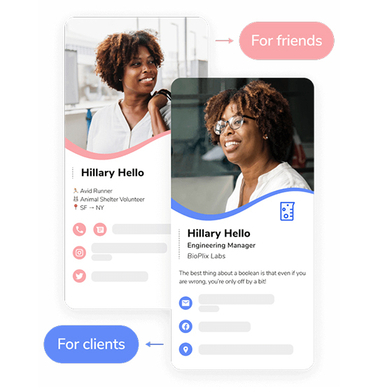 digital visiting card